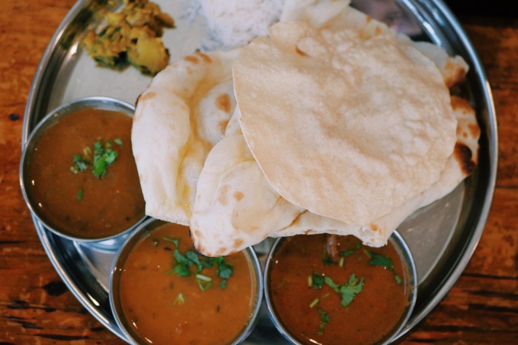Indische Gerichte Foto von traditionellem Essen